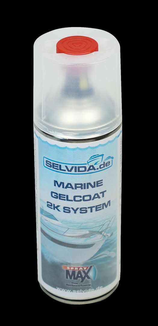 SELVIDA 2 K Spraydose Gelcoat Graphitschwarz RAL 9011, spritzfähig