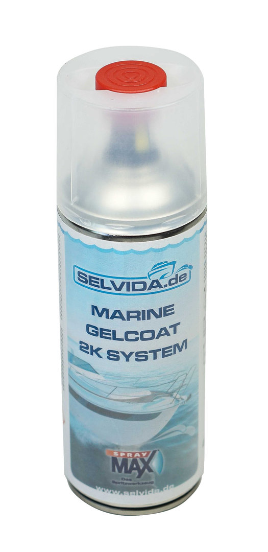 SELVIDA 2 K Spraydose Gelcoat Graphitschwarz RAL 9011, spritzfähig
