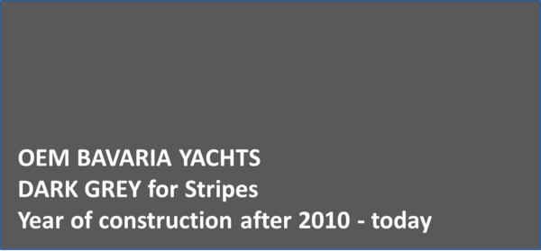 Selvida Lighthouse-Marine® 2K Topcoat Gelcoat Bavaria Yachts dark grey for stripes Styrene free