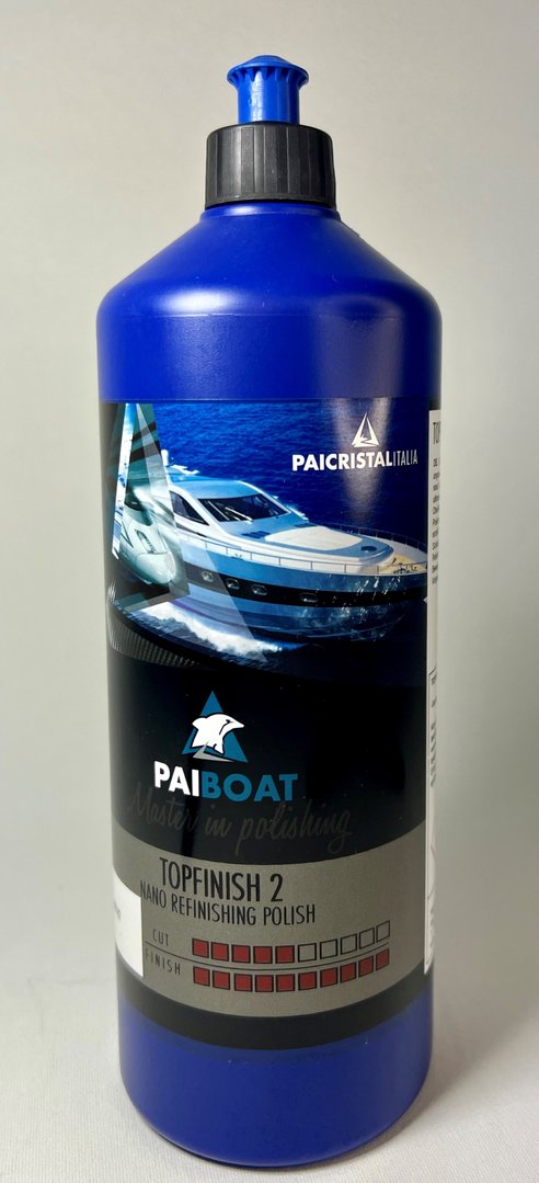 PAICRYSTAL PAIBOAT TOPFINISH Gelcoat Polierpaste für Finish Arbeiten auf dunkle Flächen, 1 Liter